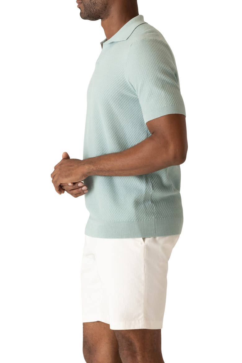 Modern Texture Knit Polo, Alternate, color, PALM