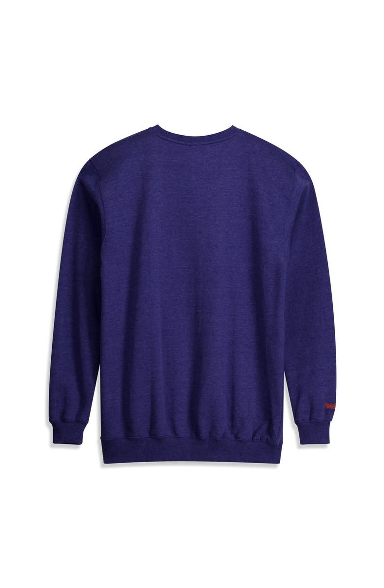 Mitchell & Ness Men's Mitchell & Ness Heather Blue New York Knicks Hardwood Classics Big & Tall Crewneck Sweatshirt, Alternate, color, Heather Blue