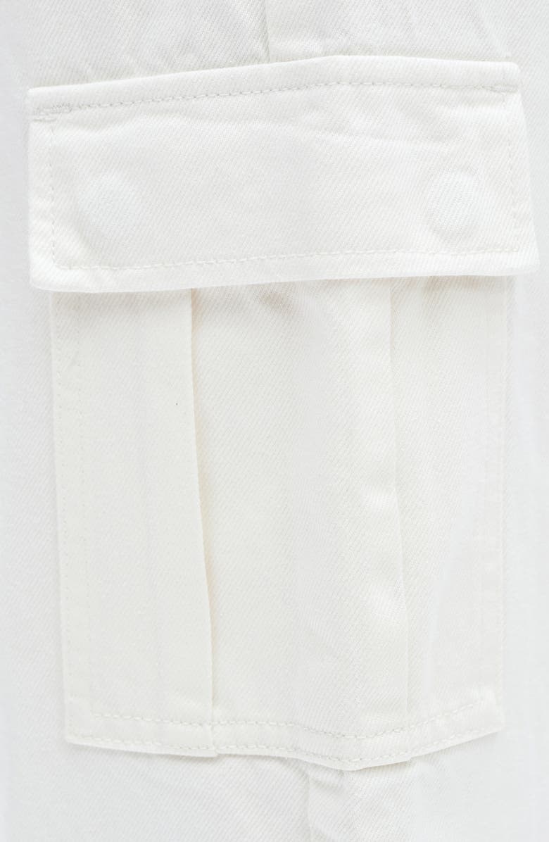 Bayeas Low Rise Barrel Cargo Jeans, Alternate, color, White