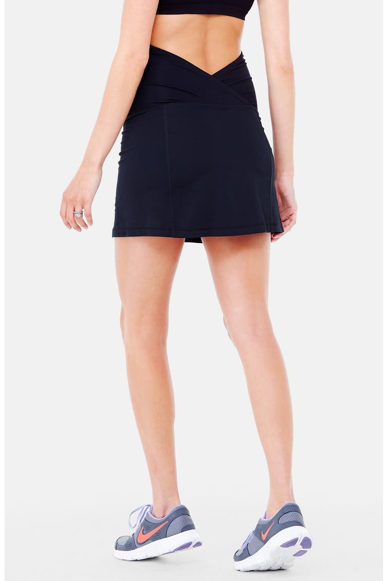 Ingrid & Isabel® Active Maternity Skirt, Alternate, color, JET BLACK