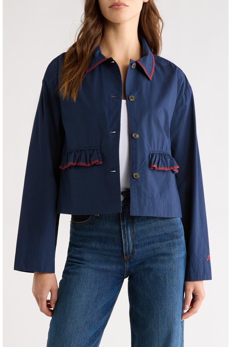 Lykke Button-Up Shirt, Main, color, NAVY