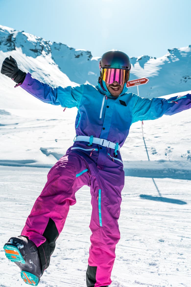 Rhythm Is A Dancer Ski Suit Men's, Alternate, color, Sky blue
