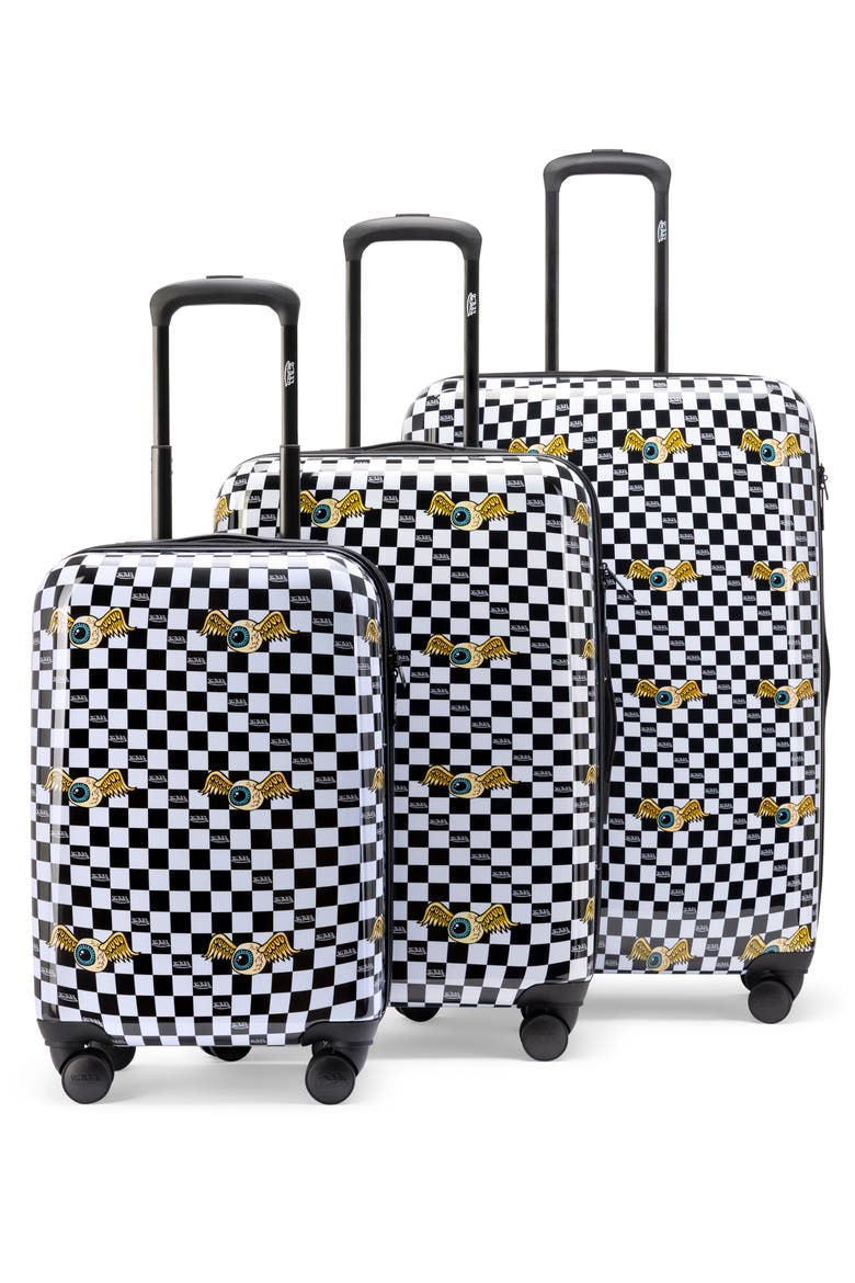 Kustom Kulture 3-Piece Expandable Hardside Spinner Luggage Set, Main, color, Vision Board
