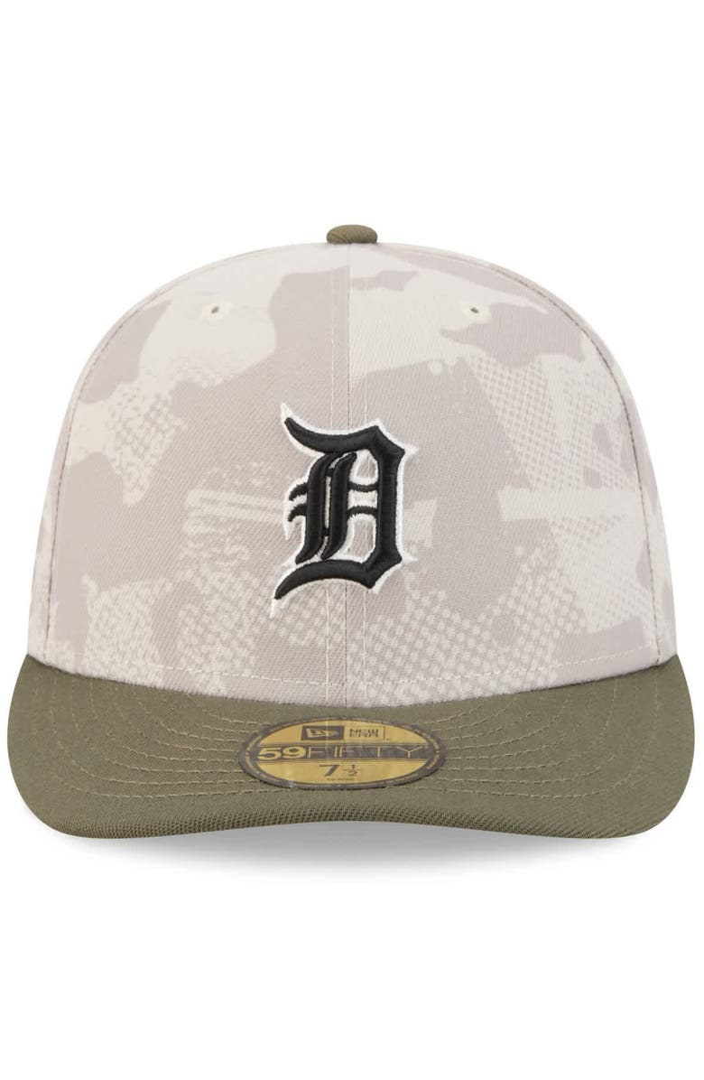 New Era Men's New Era Light Beige/Olive Detroit Tigers 2025 Armed Forces Day 59FIFTY Fitted Hat, Alternate, color, Light Beige