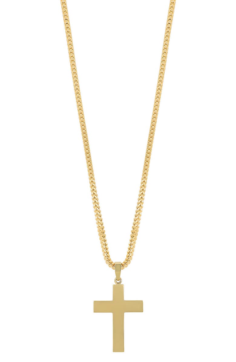 Bony Levy Men's 14K Gold Cross Pendant Necklace, Main, color, 