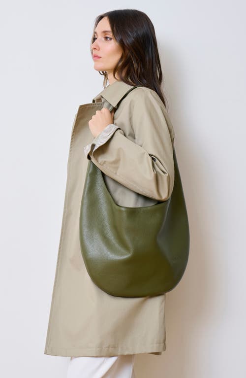 We-ar4 The H Leather Hobo Bag In Army Green