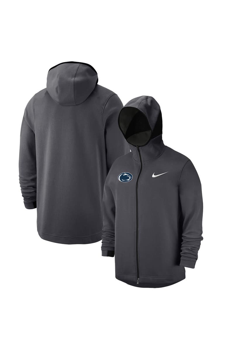 Nike Men's Nike Anthracite Penn State Nittany Lions Tonal Showtime Full-Zip Hoodie, Main, color, 