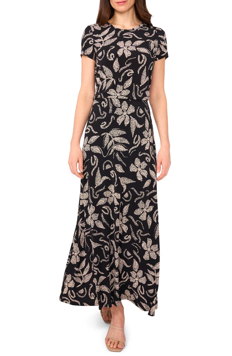 Vince Camuto Pull-On Maxi Skirt, Alternate, color, Rich Black