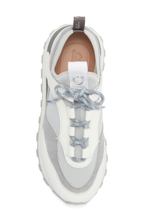 Ferragamo Lace-up Low-top Sneakers In Gray