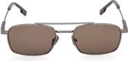 ZEGNA 54mm Square Sunglasses