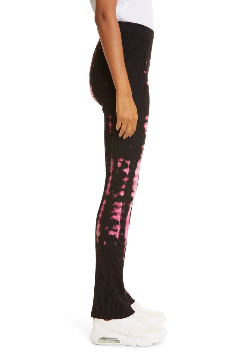 The Ibiza Rib Knit Stretch Cotton Pants, Alternate, color, LYCHEE STRIPE