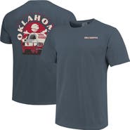 IMAGE ONE Men's Navy Oklahoma Sooners Comfort Colors Team Statue T-Shirt