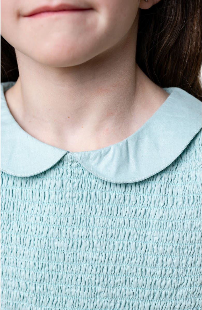 Hope & Henry Girls' Organic Puff Sleeve Smocked Party Dress, Kids, Alternate, color, 