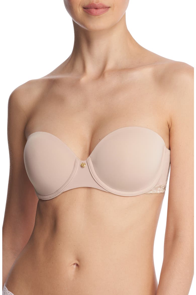 Pure Luxe Strapless Contour Underwire Bra, Main, color, ROSE/ PINK