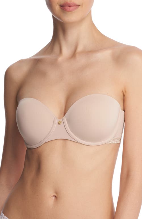 Natori Pure Luxe Strapless Contour Underwire Bra in Rose/Pink at Nordstrom, Size 30C
