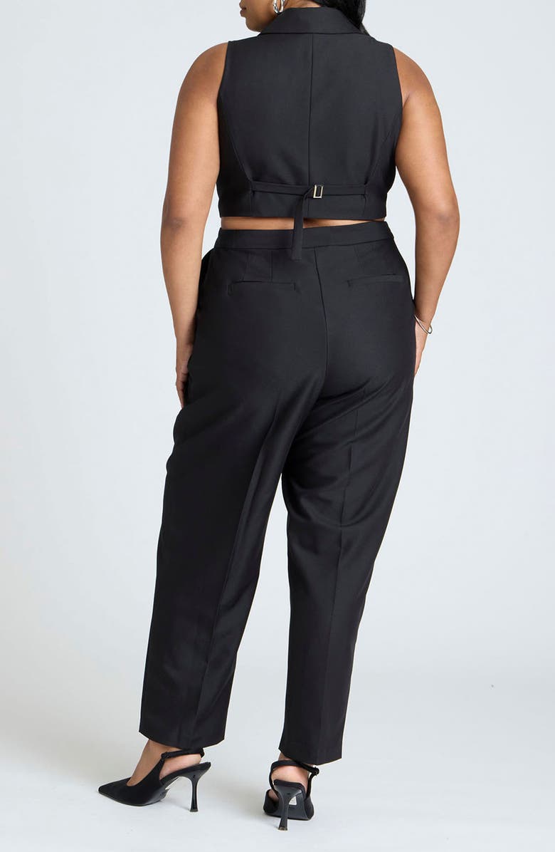 ELOQUII Cutout Vest Jumpsuit, Alternate, color, 