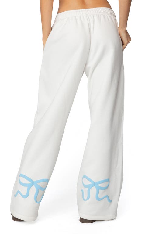 EDIKTED EDIKTED BONNEY BOW WIDE LEG SWEATPANTS 