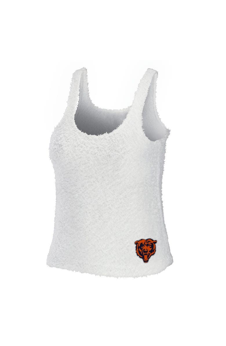 WEAR by Erin Andrews Women's WEAR by Erin Andrews Cream Chicago Bears Cozy Scoop Neck Tank Top & Pants Sleep Set, Alternate, color, Cream