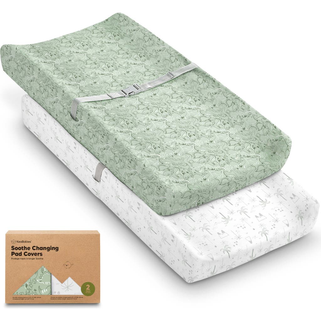 Keababies 2-pack Soothe Changing Pad Covers In Multi