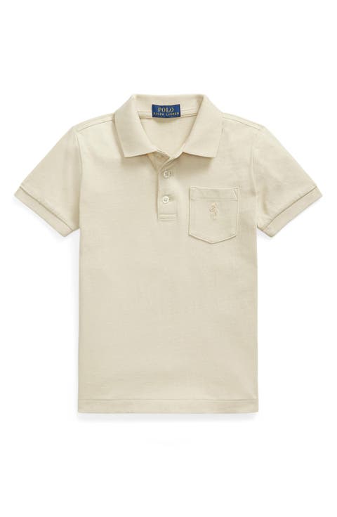Kids' Solid Cotton Jersey Pocket Polo (Toddler & Little Kid)