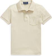 Polo Ralph Lauren Kids' Solid Cotton Jersey Pocket Polo