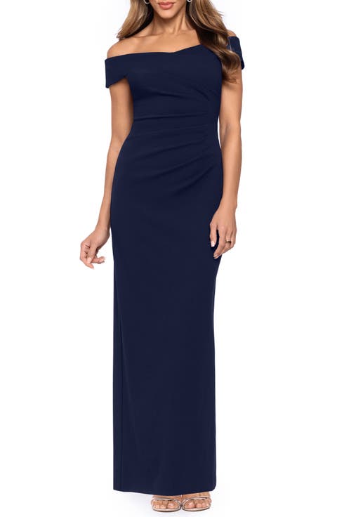 Off the Shoulder Ruched Dress