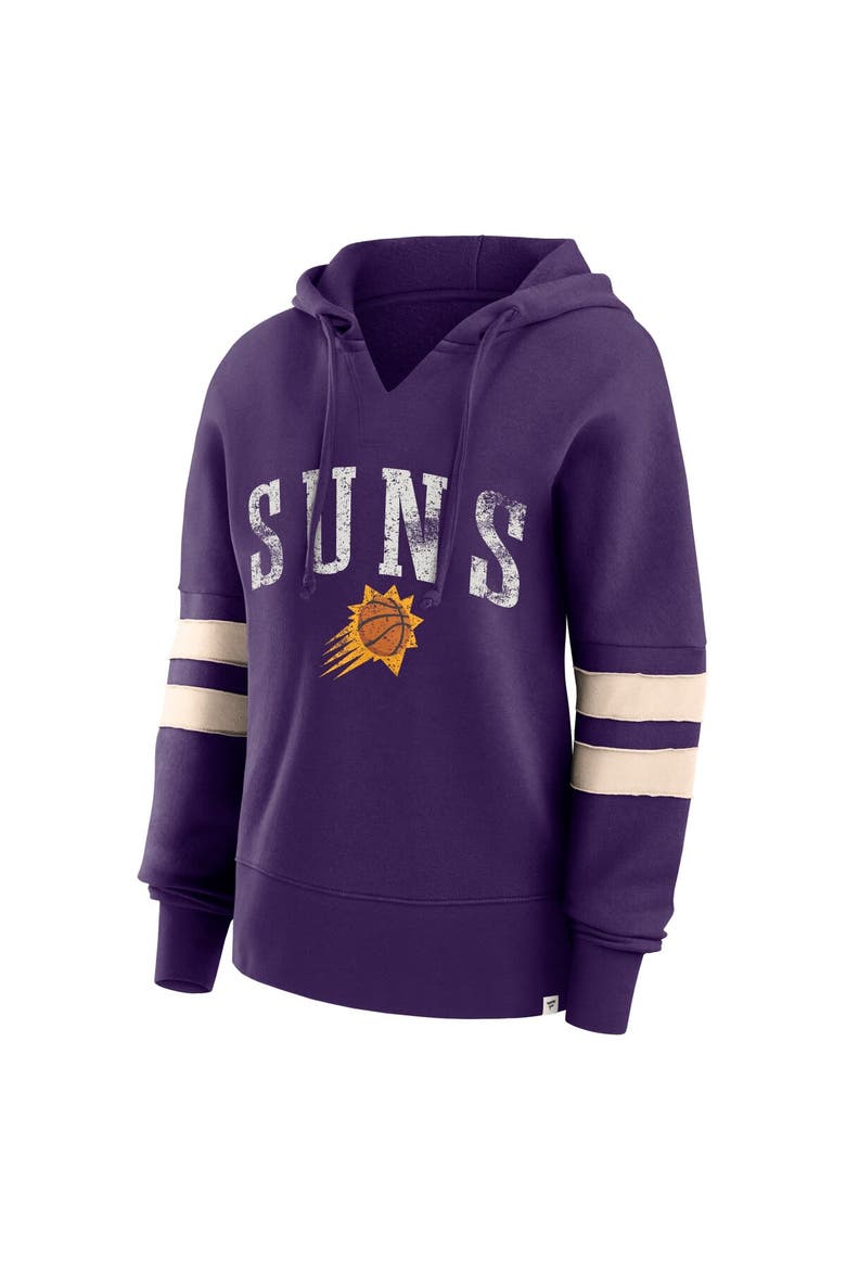 Women's Fanatics Branded Purple Phoenix Suns Bold Move Dolman V-Neck Pullover Hoodie, Alternate, color, Purple