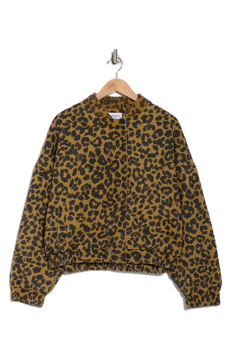 FRNCH Leopard Jacket, Alternate, color,