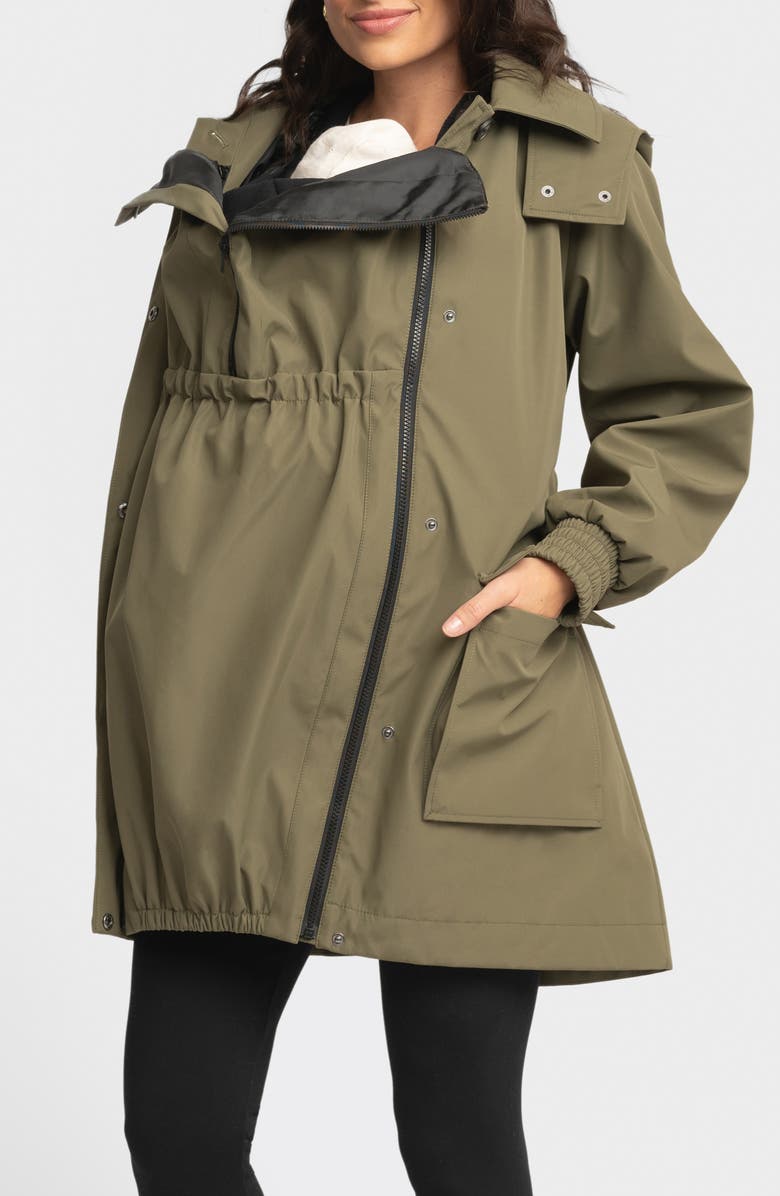 Seraphine Utility Maternity Jacket with Removable Hood, Alternate, color, 