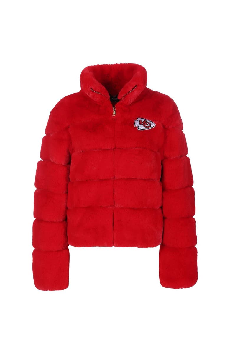 CUCE Women's Cuce  Red Kansas City Chiefs Faux Fur Full-Zip Coat, Alternate, color, 