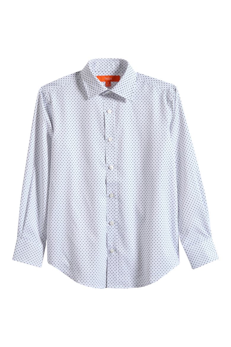 Kids' Diamond Dress Shirt, Main, color, WHITE