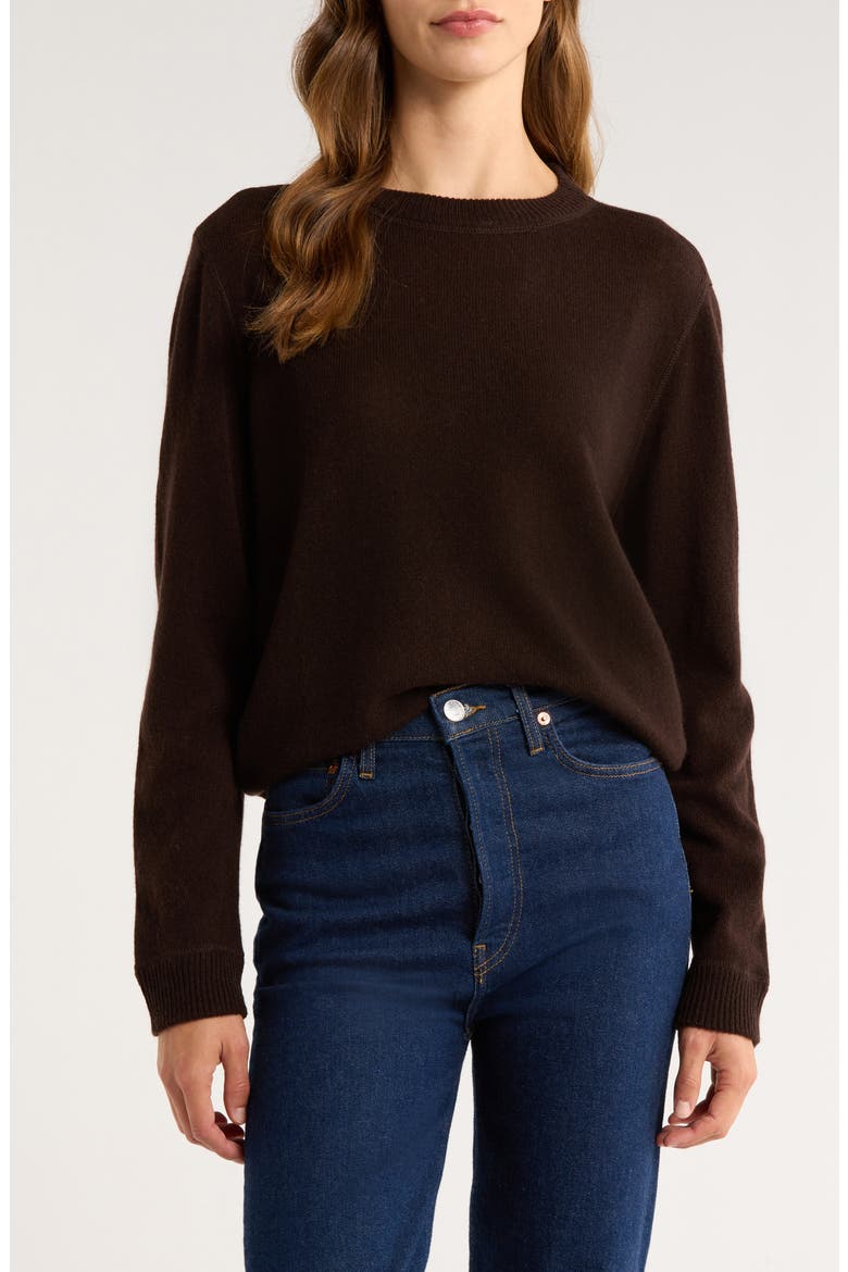 Cashmere Boyfriend Sweater, Main, color, MOLE