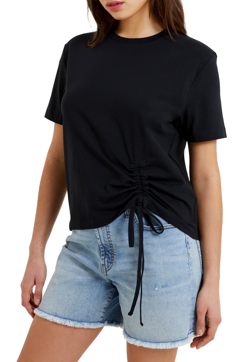 French Connection Rallie Ruched T-Shirt, Main, color,
