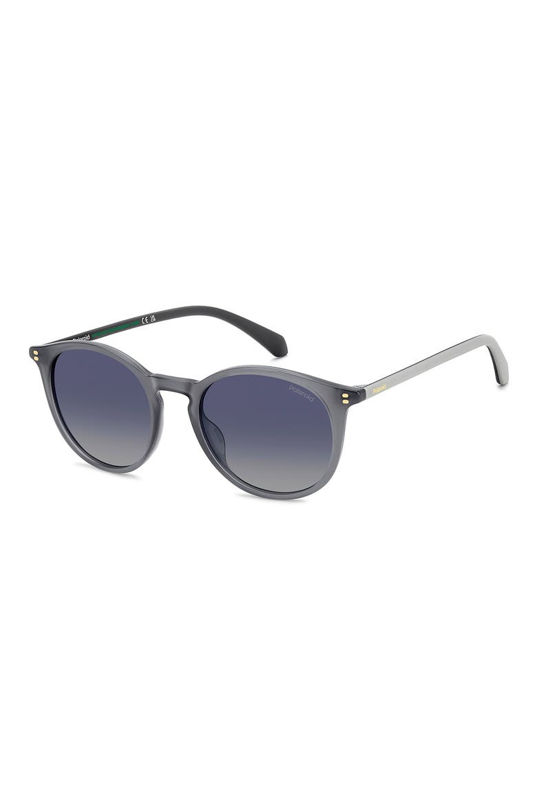 51mm Polarized Phantos Sunglasses, Alternate, color, SILVER/ BLUE