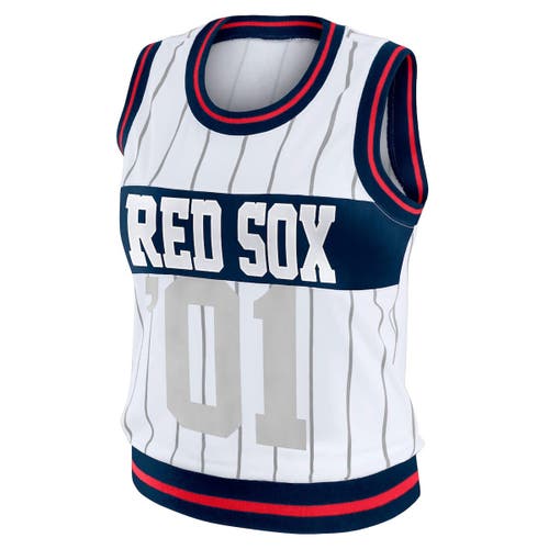 Wear By Erin Andrews White Boston Red Sox Sporty Tank Top