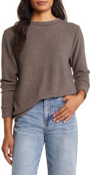 Loveappella Cozy Crewneck Long Sleeve Top