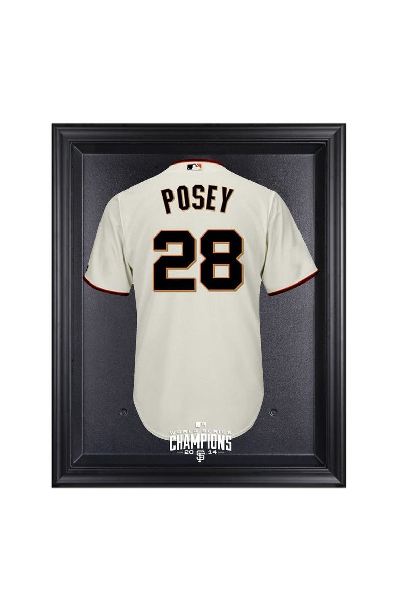 FANATICS AUTHENTIC San Francisco Giants 2014 World Series Champions Black Framed Logo Jersey Display Case, Main, color, 
