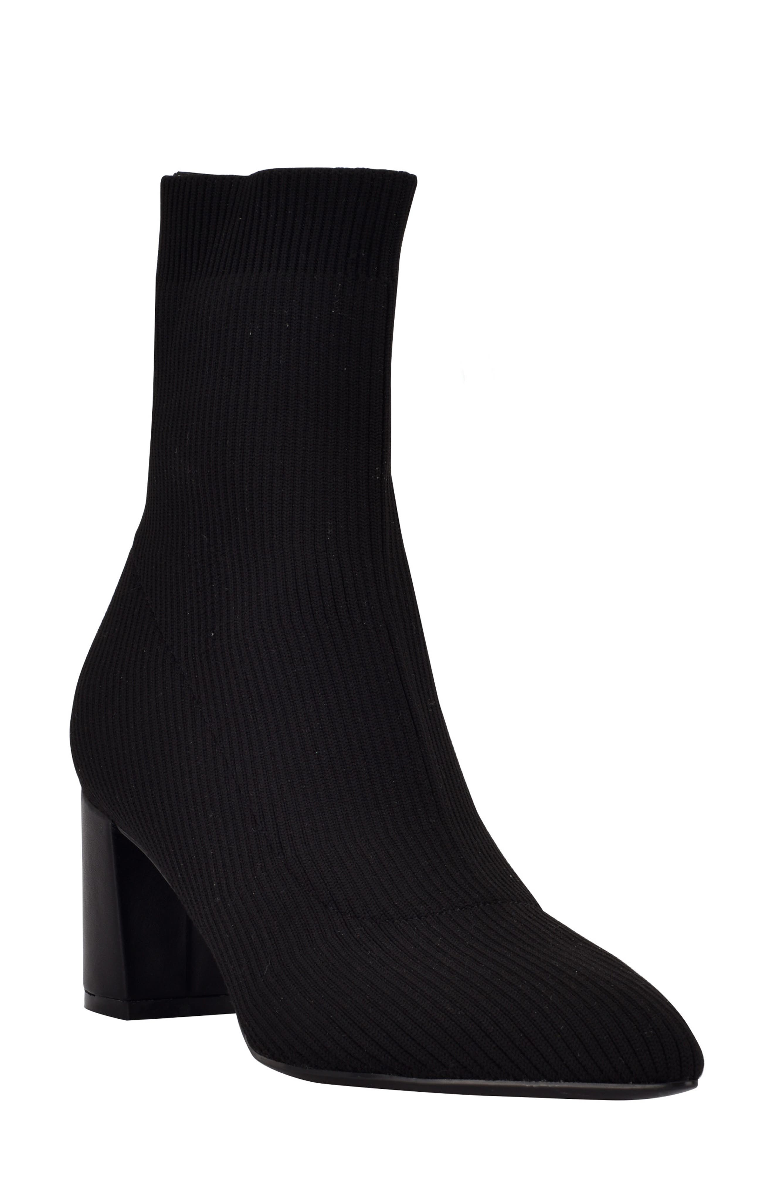 Calvin Klein Finhy Knit Pointed Toe Boot, Main, color, 