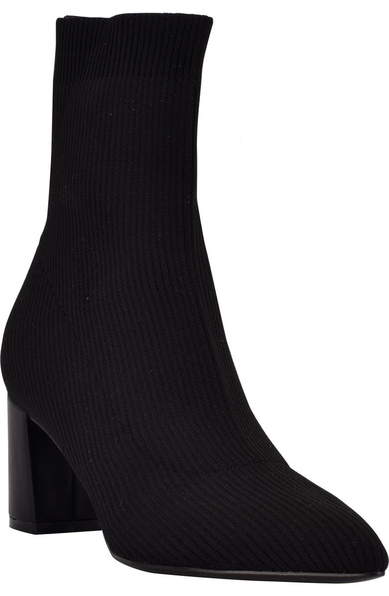 Calvin Klein Finhy Knit Pointed Toe Boot, Main, color,