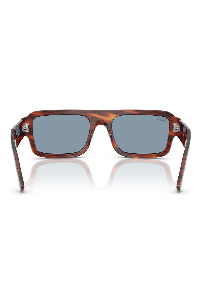 56mm Rectangular Sunglasses, Alternate, color, STRIPED HAVANA