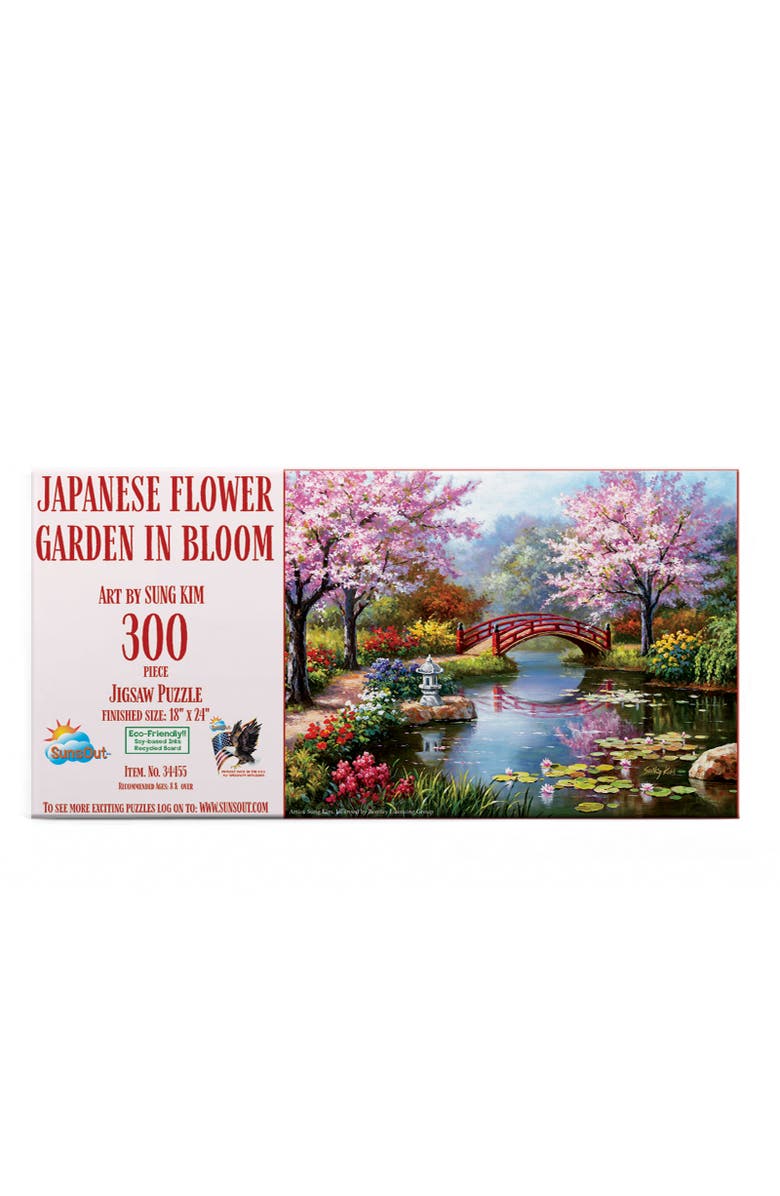 Sunsout Japanese Garden in Bloom 300 piece Jigsaw Puzzle for Adults, Alternate, color, Multicolor