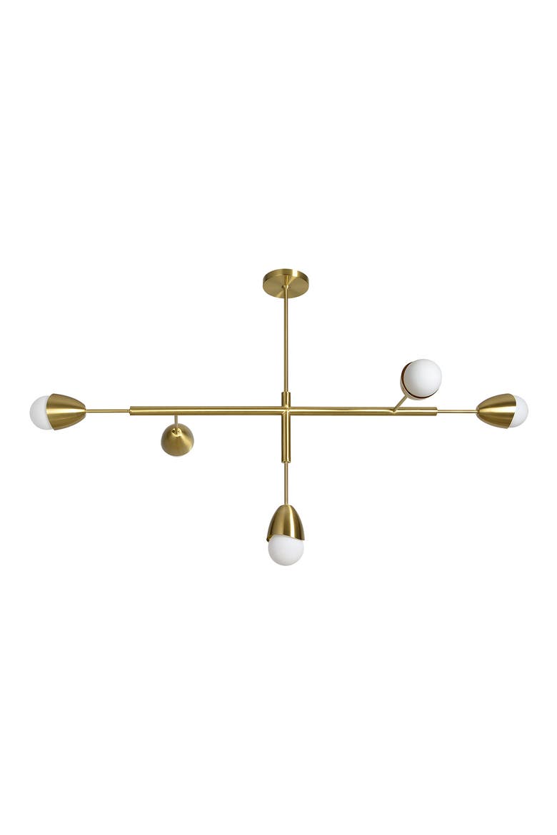 Naura Ceiling Light Fixture, Main, color, SATIN BRASS