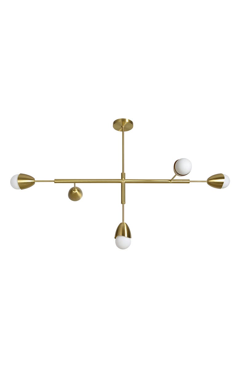 Renwil Naura Ceiling Light Fixture, Main, color, Satin Brass