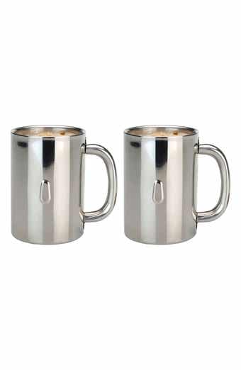 BergHOFF INTERNATIONAL Straight 2-Piece Stainless Steel Coffee Mug Set