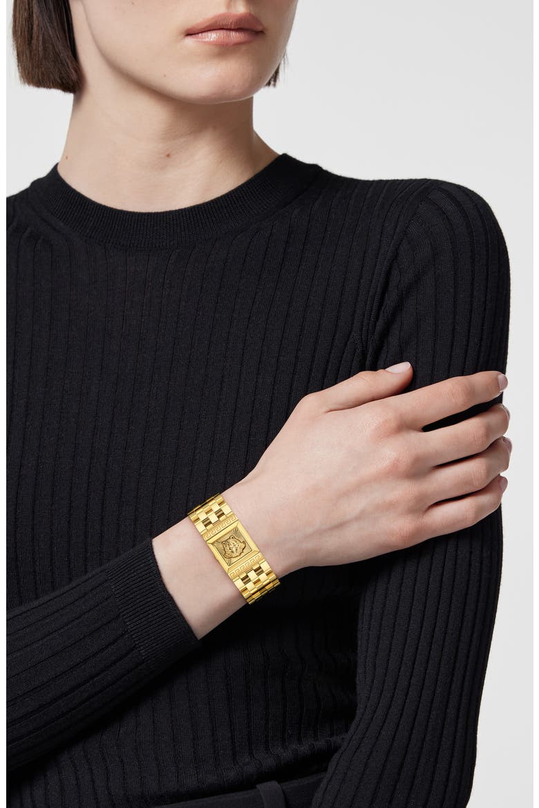 Reveal Bracelet Watch, 18mm x 25mm, Alternate, color, IP YELLOW GOLD