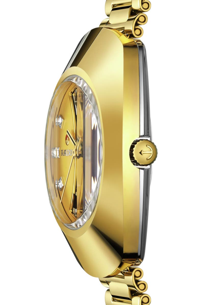 RADO DiaStar Original Skeleton Open Heart Automatic Bracelet Watch, 35mm, Alternate, color, 