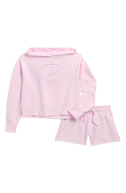 Kids' Supreme Waffle Zoe Hoodie & Shorts Set