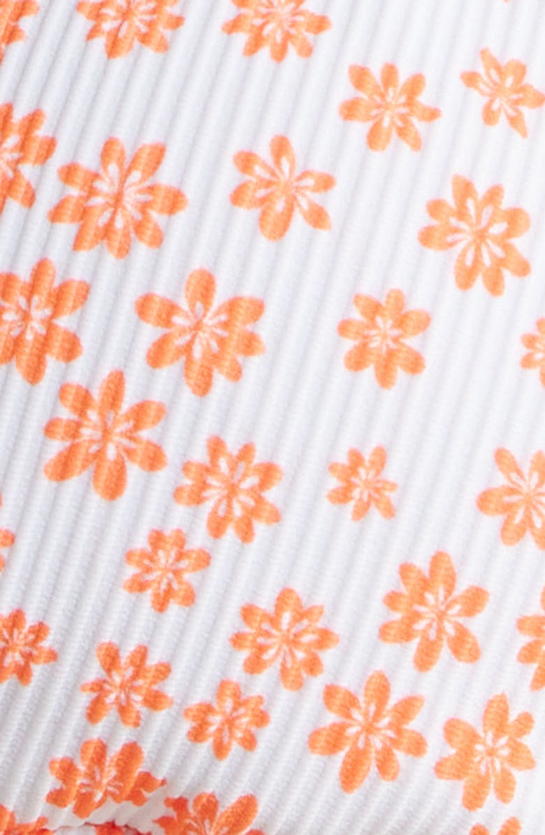 Kulani Kinis Bind Rib Halter Bikini Top, Alternate, color, Orange Fantasy