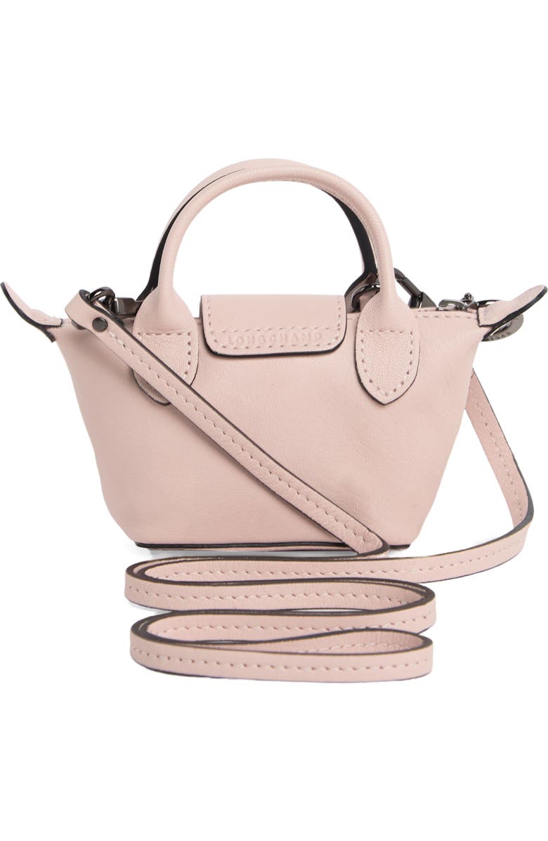 Longchamp Le Pliage Leather Top Handle Crossbody Bag, Alternate, color,