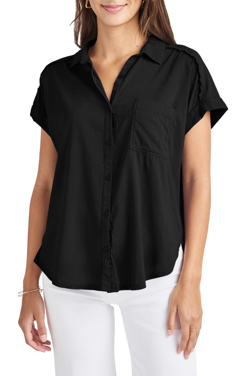 Splendid Paige Button-Up Shirt, Main, color, Black
